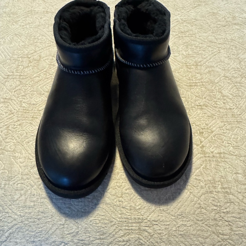 UGG Black Ankle Boots Size 7